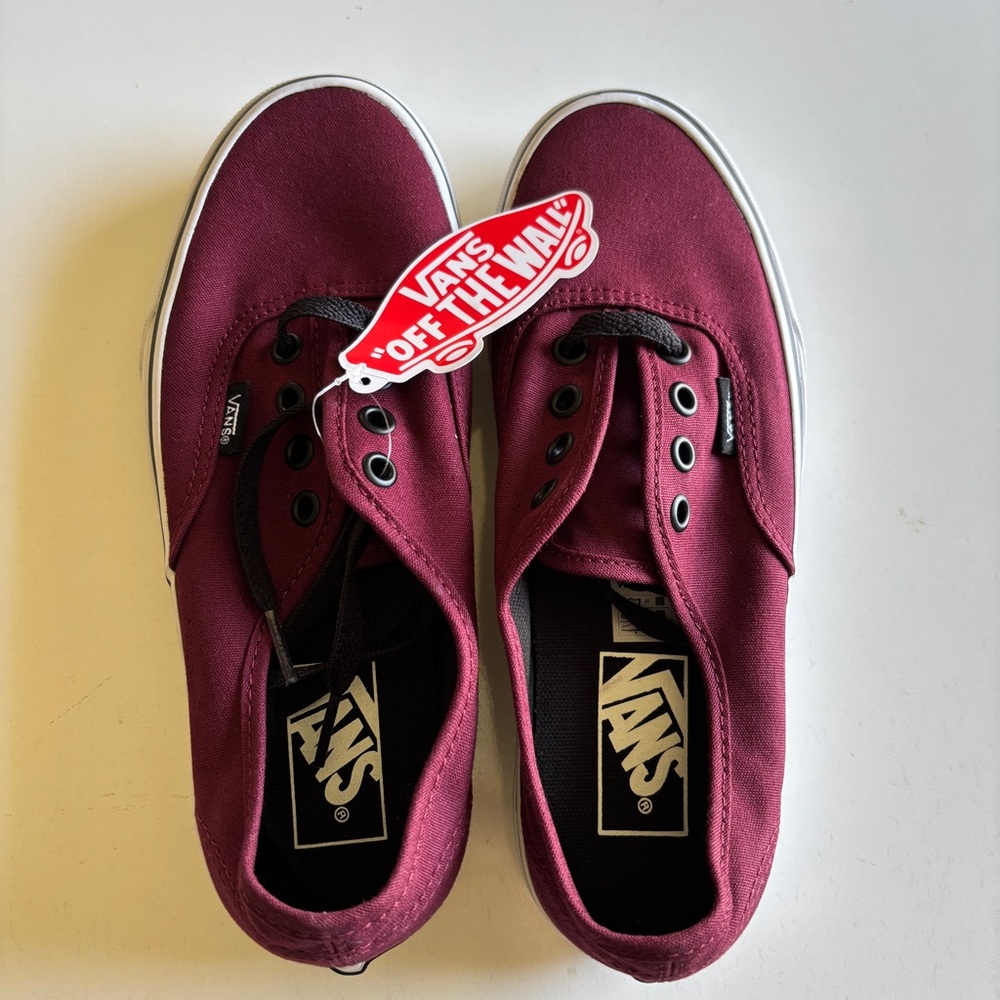 VANS Authentic Sneakers Port Royale Burgundy Red Men’s 5 / Women’s 6.5 NEW